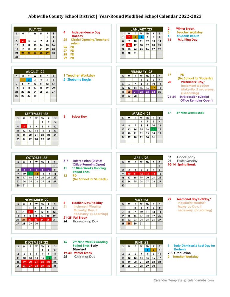 Acsd Calendar Customize And Print
