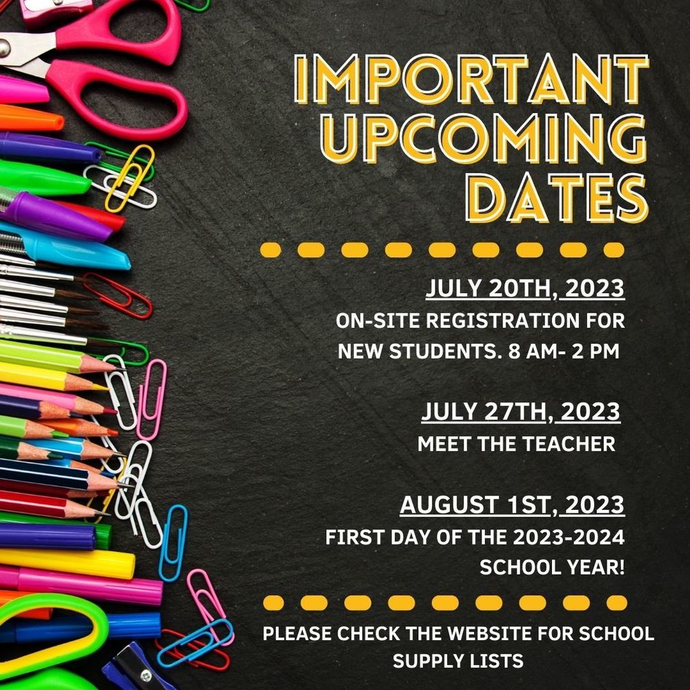 Important upcoming dates 2023 2024 school year cherokee trail
