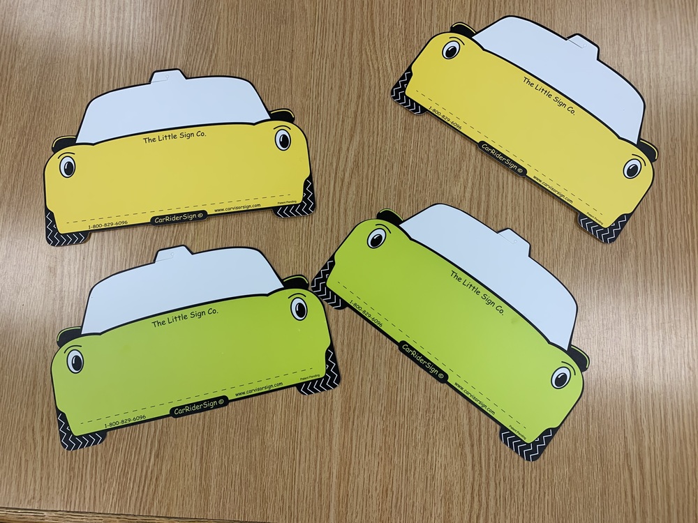 CTE Car Rider Hanging Signs