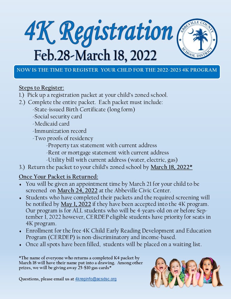 4K Registration sheet