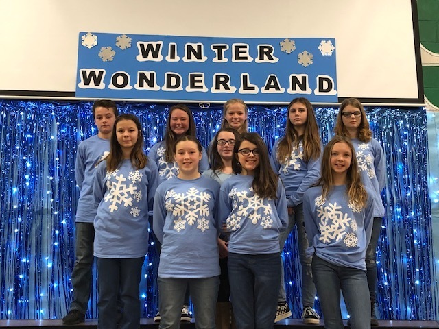 6th and 7th Graders performed in the Winter Concert