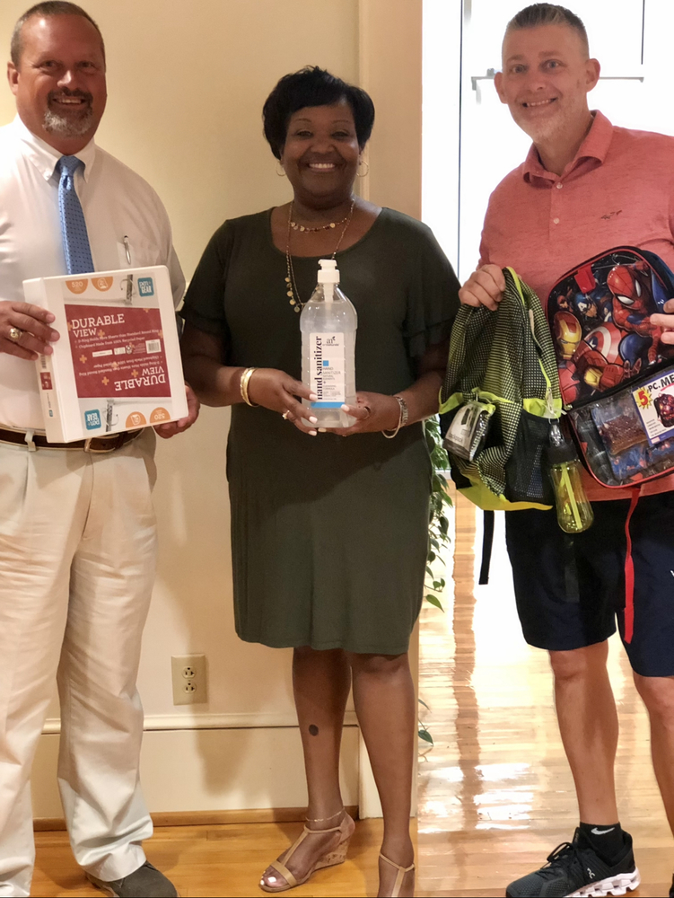 solicitors office donated school supplies