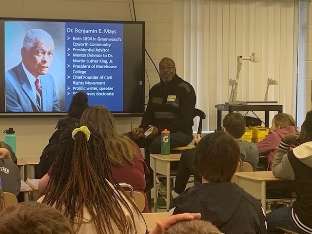 CTE Students Learn About the Life of Dr. Benjamin E. Mays