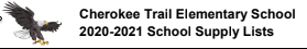Updated 2020-2021 School Supply List