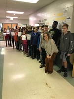 CTE Sixth Graders Display Letters From Senator Tim Scott