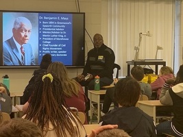 CTE Students Learn About the Life of Dr. Benjamin E. Mays