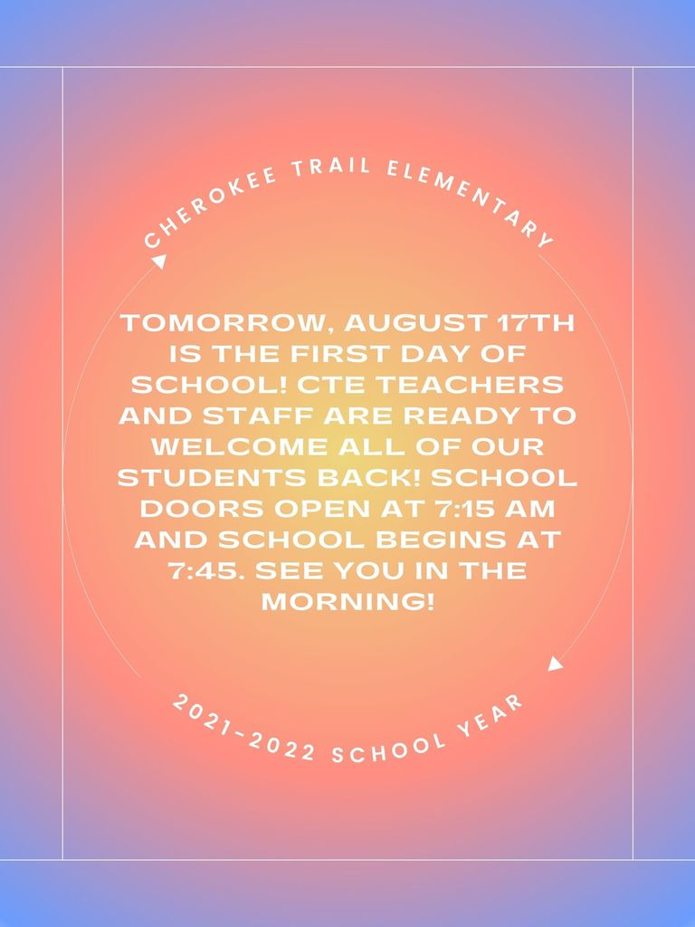 First Day of School Flyer