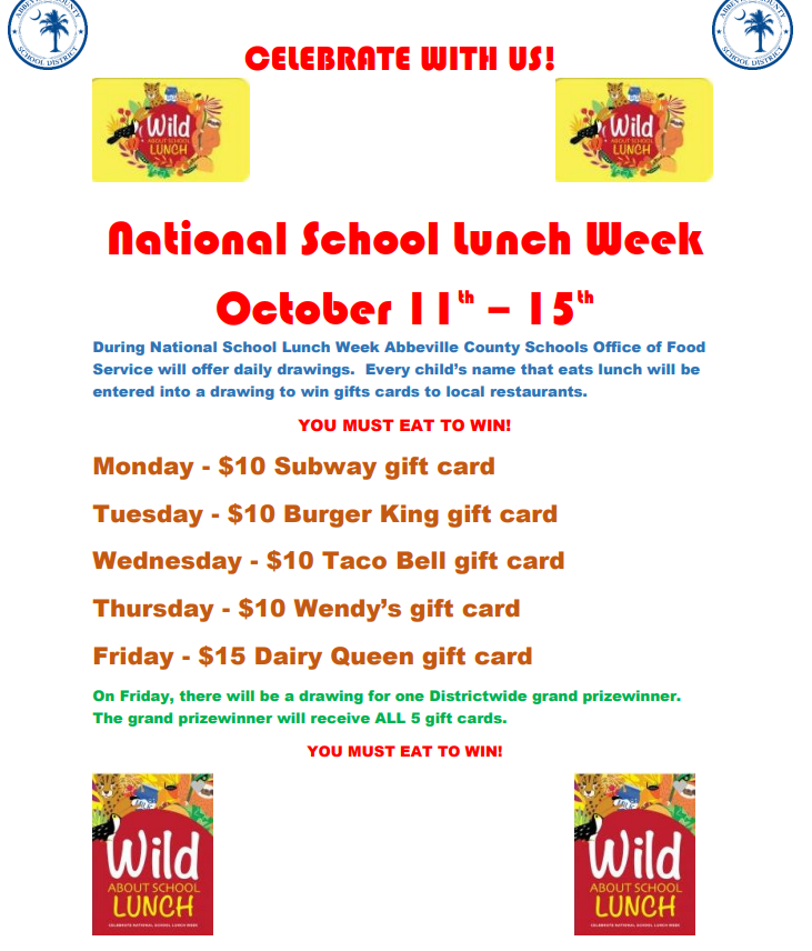 National School Lunch Week 
