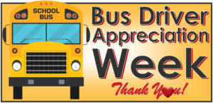 School bus driver appreciation week