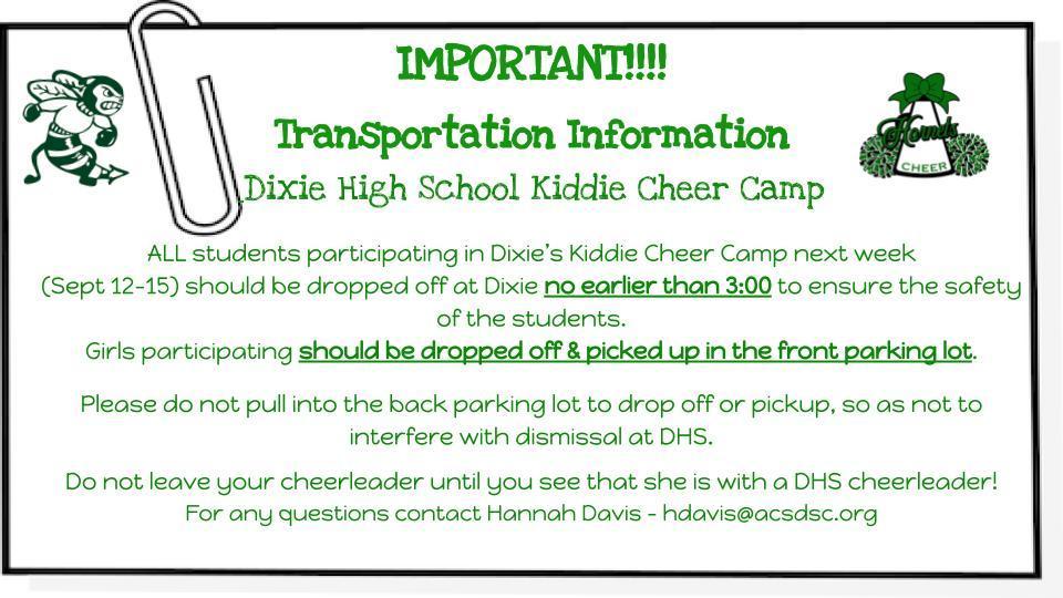 Dixie Cheer Camp